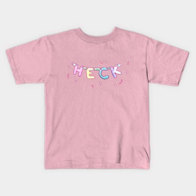 its heckin party time Kids T-Shirt by TheRainbowMaiden